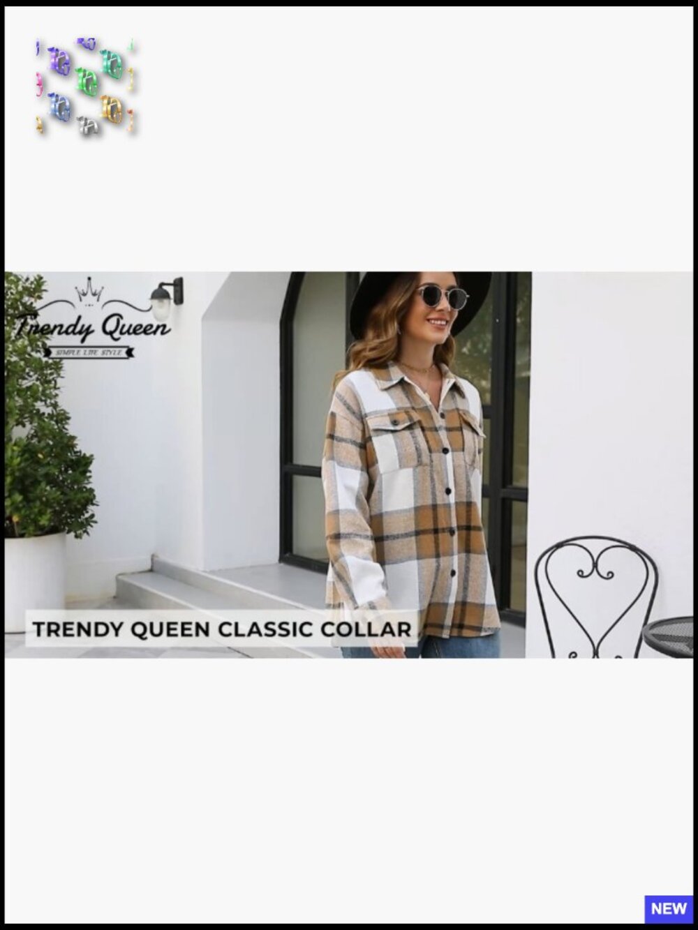 Womens Flannel Shacket Casual Plaid Button Down Long Sleeve Jacket Fall Winter - Picture 4 of 4